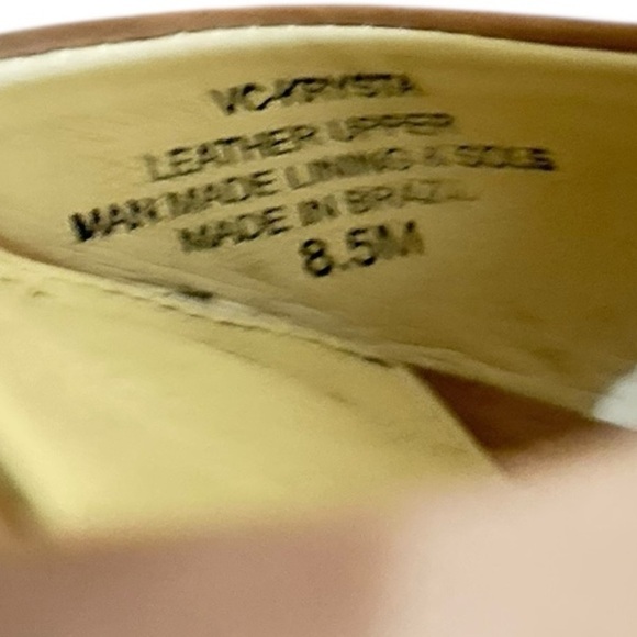 Vince Camuto Krysta Blush Pink nubuck platform Block Heel Sandals in box sz 8.5 - Picture 13 of 13